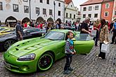 Sraz motoklubu Ferrari Club Austria a přehlídka luxusních automobilů, náměstí Svornosti Český Krumlov 2.5.2014, foto: Lubor Mrázek