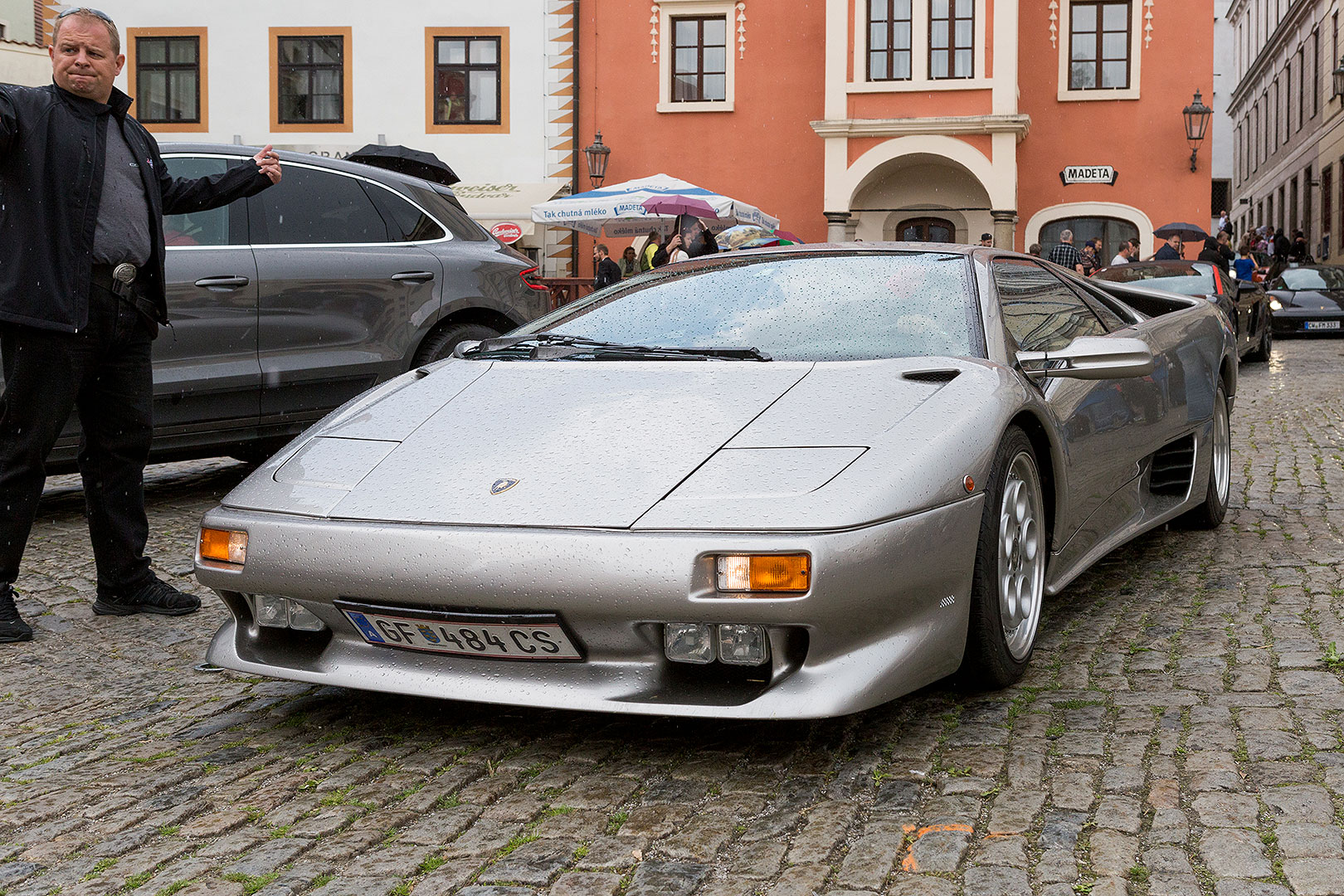 Ferrari Club Österreich, the Svornosti Square Český Krumlov 2.5.2014