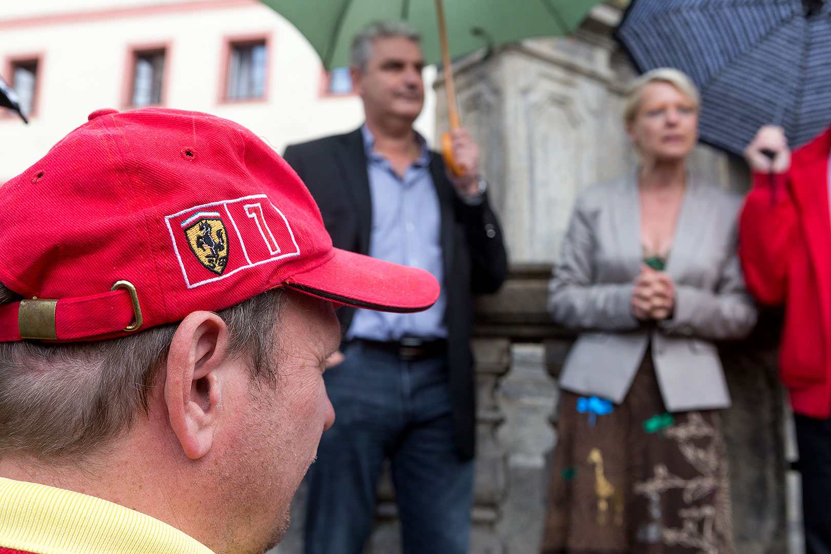 Ferrari Club Österreich, the Svornosti Square Český Krumlov 2.5.2014