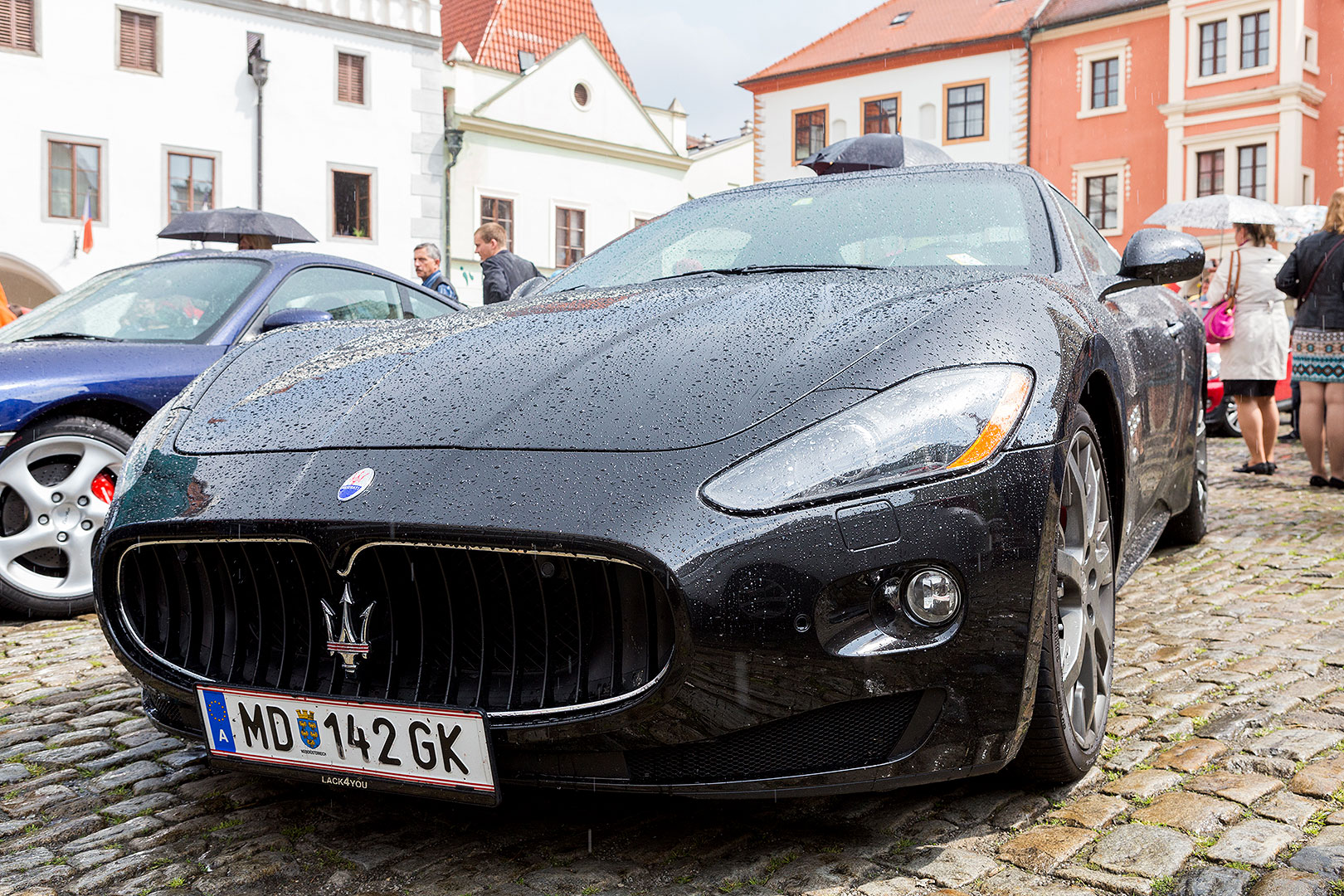 Ferrari Club Österreich, the Svornosti Square Český Krumlov 2.5.2014