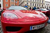 Ferrari Club Österreich, the Svornosti Square Český Krumlov 2.5.2014, photo by: Lubor Mrázek