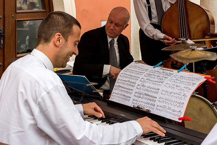 Schwarzenberg Guard Jazzband, band master Martin Voříšek, 29.6.2014, Chamber Music Festival Český Krumlov