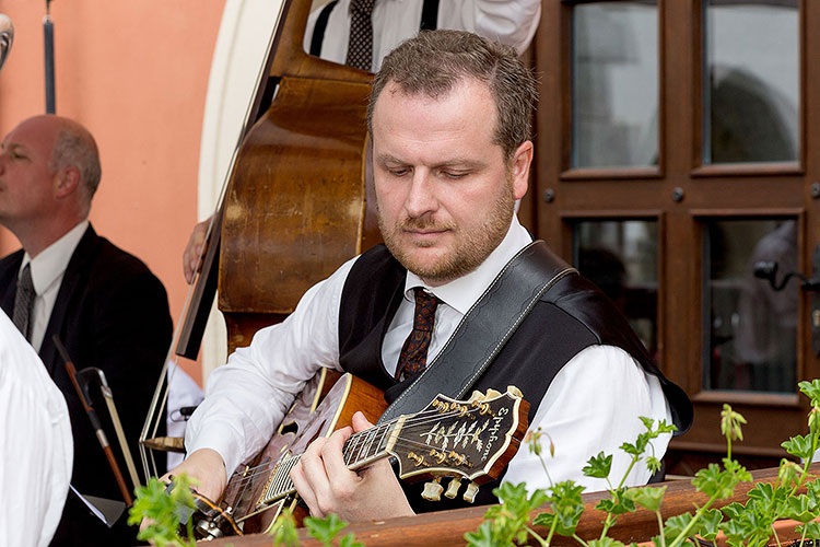 Jazzband schwarzenberské gardy, kapelník Martin Voříšek, 29.6.2014, Festival komorní hudby Český Krumlov