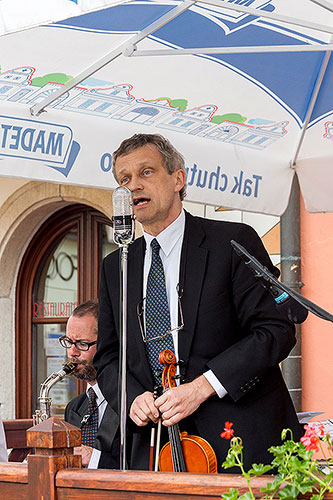 Schwarzenbergische Grenadierkapelle, Kapellmeister Martin Voříšek, 29.6.2014, Kammermusikfestival Český Krumlov