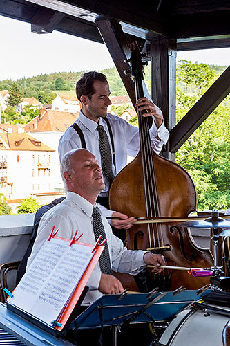 Jazzband schwarzenberské gardy & the orchestra Harlemania, 1.7.2014, Festival komorní hudby Český Krumlov