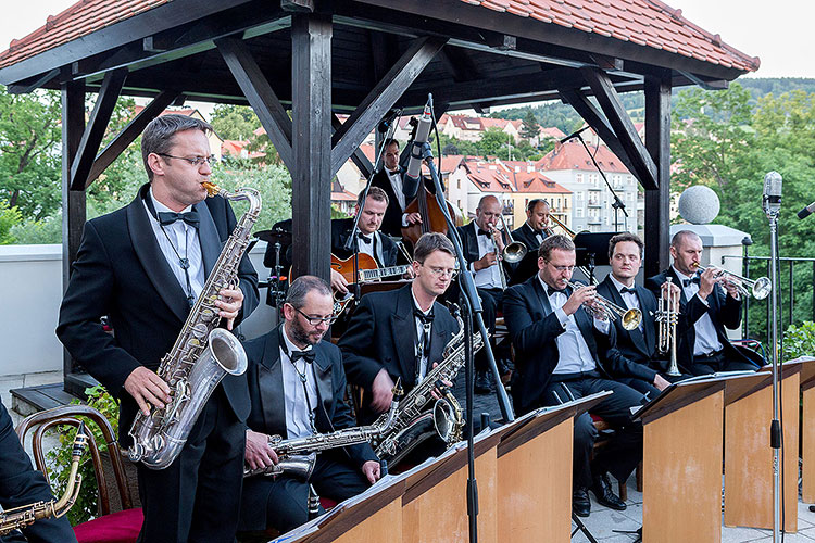 Jazzband schwarzenberské gardy & the orchestra Harlemania, 1.7.2014, Festival komorní hudby Český Krumlov