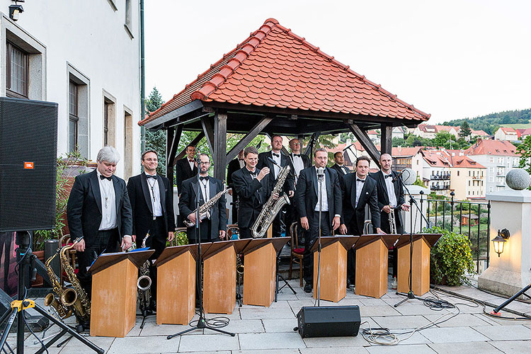 Jazzband schwarzenberské gardy & the orchestra Harlemania, 1.7.2014, Festival komorní hudby Český Krumlov