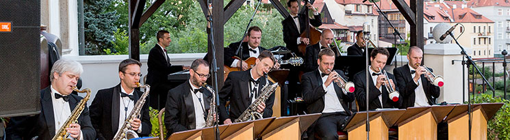 Jazzband schwarzenberskÃ© gardy & the orchestra Harlemania, 1.7.2014, Festival komornÃ­ hudby ÄeskÃ½ Krumlov