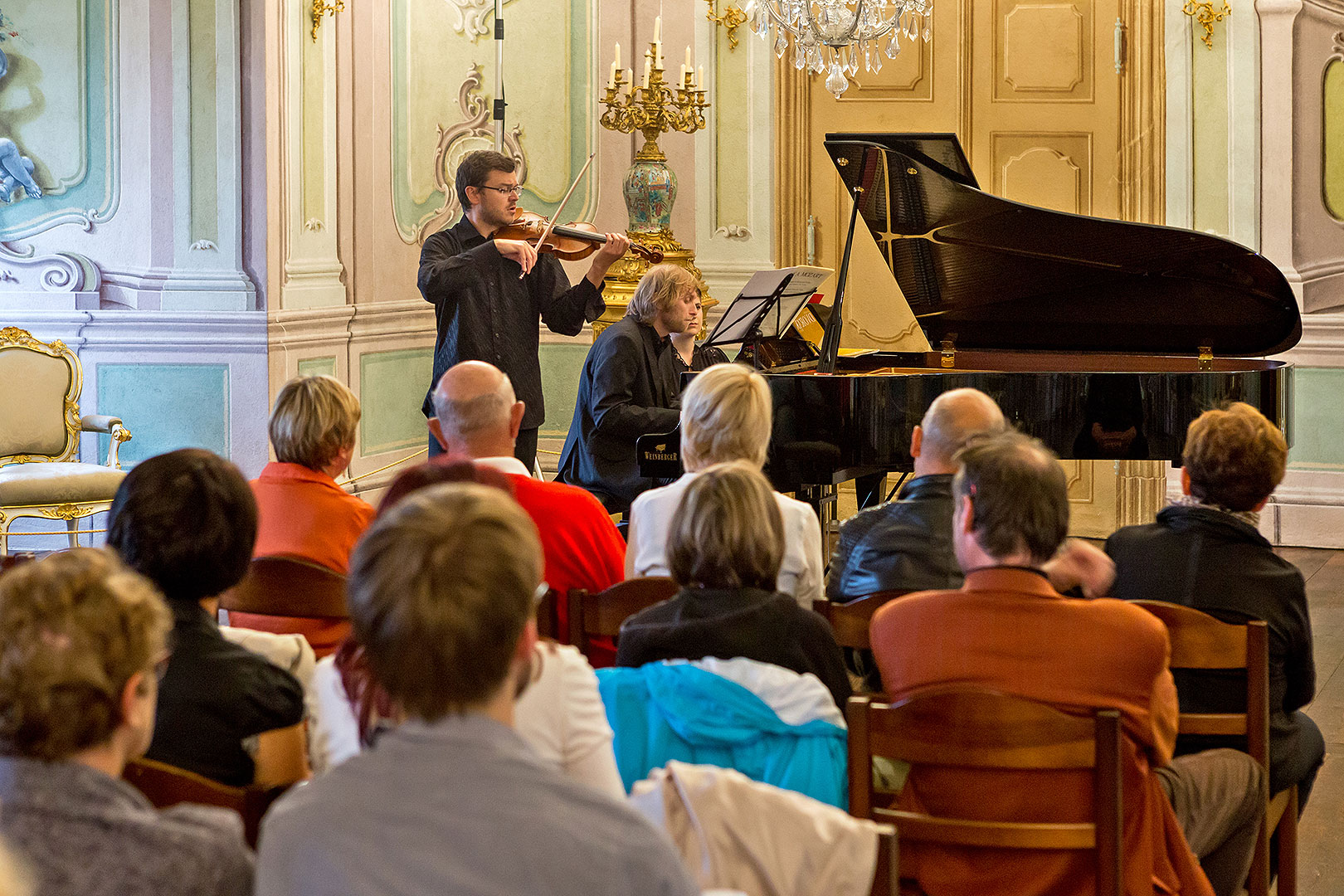 Abend der tschechischen Musik, Jan Fišer (Geige) und Ivo Kahánek (Klavier), 2.7.2014, Kammermusikfestival Český Krumlov
