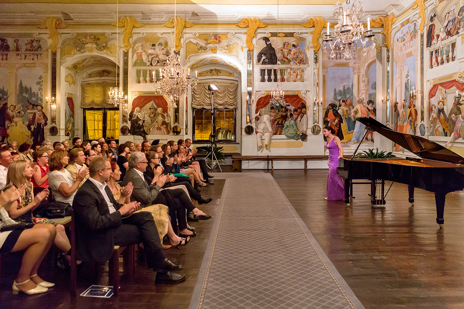 Nokturno, Olga Scheps (klavír), Koncert při svíčkách s číší vína, 4.7.2014, Festival komorní hudby Český Krumlov