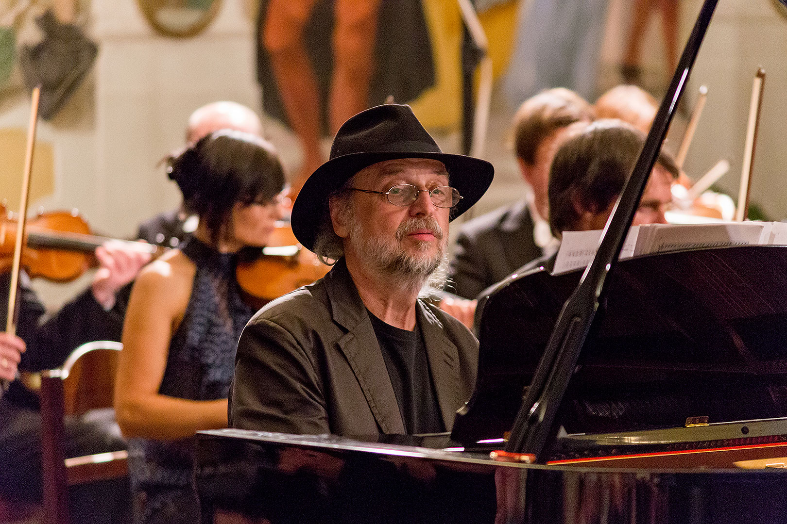 Jihočeská komorní filharmonie, Jan Simon (klavír), Milan Svoboda (klavír), 5.7.2014, Festival komorní hudby Český Krumlov