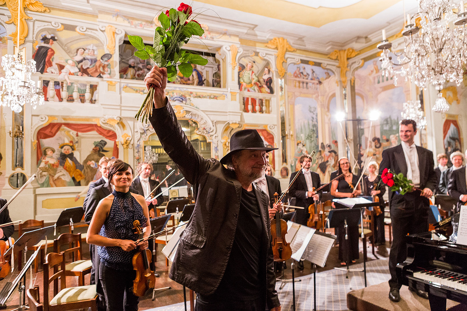 Südböhmische Kammerphilharmonie, Jan Simon (Klavier), Milan Svoboda (Klavier), 5.7.2014, Kammermusikfestival Český Krumlov