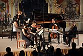 Shiran Wang (klavír), Škampovo kvarteto - komorní koncert, 24.7.2014, Mezinárodní hudební festival Český Krumlov, foto: Libor Sváček
