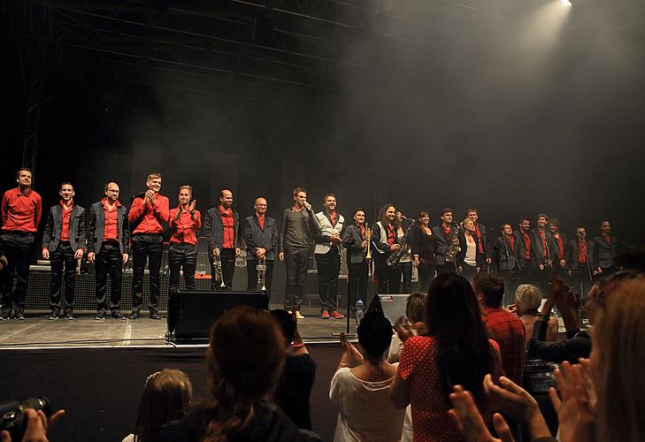 Czech Evening – The Gustav Brom Czech Radio Big Band and soloists, Vojtěch Dyk and B-SIDE BAND, Southerners, Strakonice Young Bagpipe Music, Jiří Janoušek Cimbalom Music, 2.8.2014, International Music Festival Český Krumlov