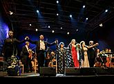 Makvala Kasrashvili (Sopran), Anna Aglatova (Sopran), Svetlana Shilova (Mezzosopran), Oleg Kulko (Tenor), Mikhail Kazakov (Bass), Bohuslav Martinů Philharmonie, Dirigent: Leoš Svárovský, 16.8.2014, Internationales Musikfestival Český Krumlov, Foto: Libor Sváček