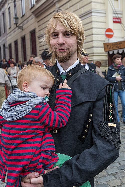 St.-Wenzels-Fest, Internationales Folklorefestival und 18. Treffens der Berg- und Hüttenstädte und -Dörfer Tschechiens in Český Krumlov, 27.9.2014