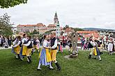 St.-Wenzels-Fest, Internationales Folklorefestival und 18. Treffens der Berg- und Hüttenstädte und -Dörfer Tschechiens in Český Krumlov, 27.9.2014, Foto: Lubor Mrázek