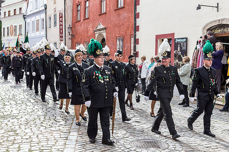 Svatováclavské slavnosti, Mezinárodní folklórní festival a 18. setkání hornických měst a obcí České Republiky v Českém Krumlově, 27.9.2014