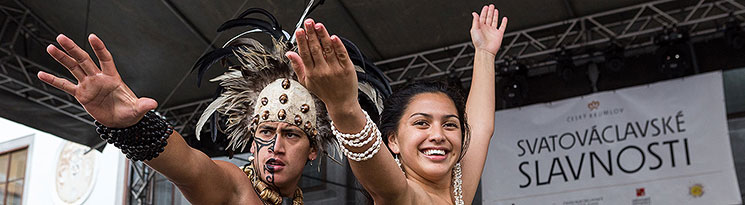 SvatovÃ¡clavskÃ© slavnosti, MezinÃ¡rodnÃ­ folklÃ³rnÃ­ festival a 18. setkÃ¡nÃ­ hornickÃ½ch mÄst a obcÃ­ ÄeskÃ© Republiky v ÄeskÃ©m KrumlovÄ, 27.9.2014