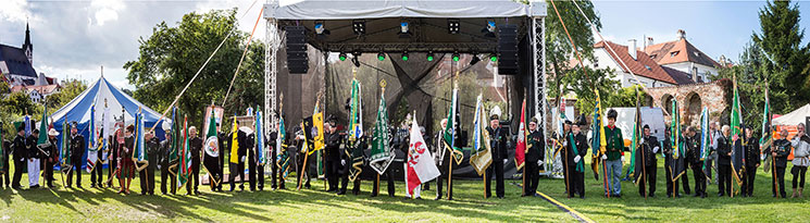 SvatovÃ¡clavskÃ© slavnosti, MezinÃ¡rodnÃ­ folklÃ³rnÃ­ festival a 18. setkÃ¡nÃ­ hornickÃ½ch mÄst a obcÃ­ ÄeskÃ© Republiky v ÄeskÃ©m KrumlovÄ, 27.9.2014