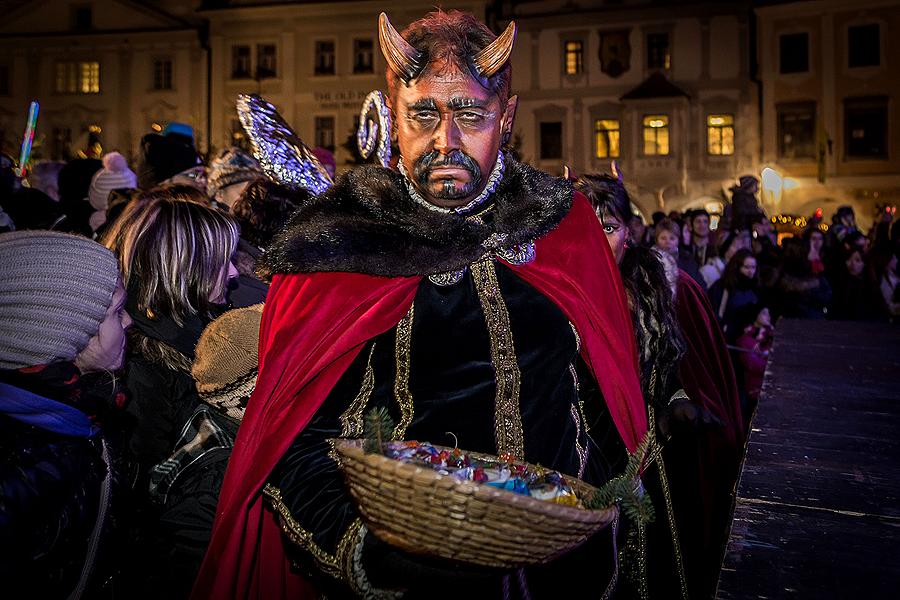 St. Nicholas Present Distribution 5.12.2014, Advent and Christmas in Český Krumlov