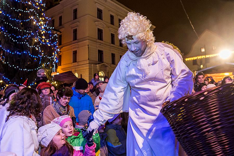 Nikolausbescherung 5.12.2014, Advent und Weihnachten in Český Krumlov