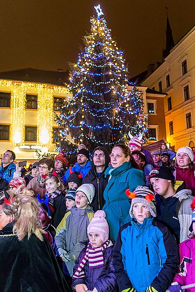 St. Nicholas Present Distribution 5.12.2014, Advent and Christmas in Český Krumlov