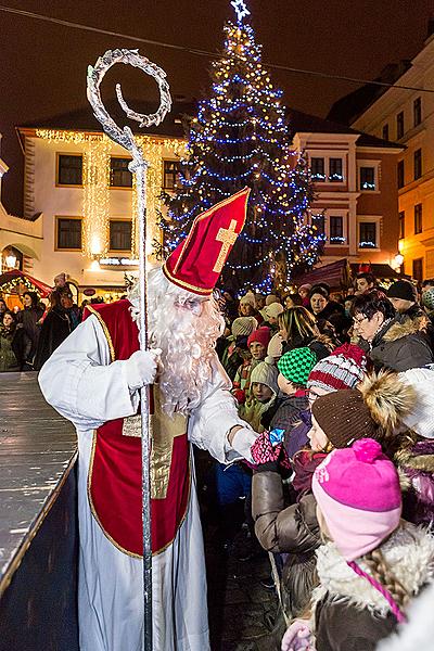 Nikolausbescherung 5.12.2014, Advent und Weihnachten in Český Krumlov