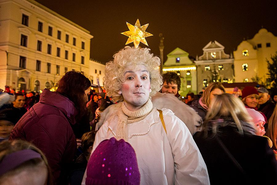 Mikulášská nadílka 5.12.2014, Advent a Vánoce v Českém Krumlově