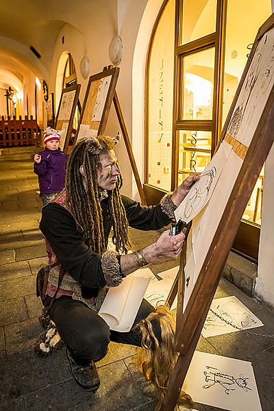 Nikolausbescherung 5.12.2014, Advent und Weihnachten in Český Krumlov