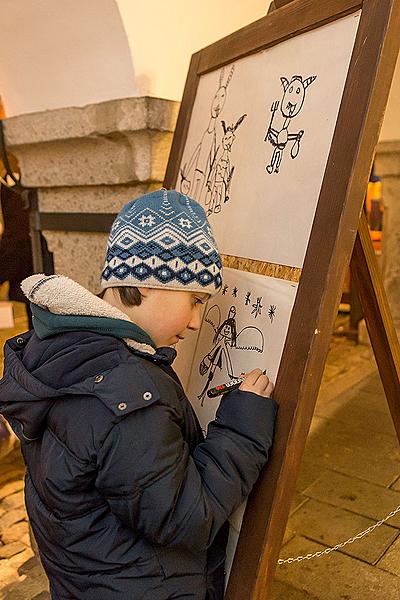 Mikulášská nadílka 5.12.2014, Advent a Vánoce v Českém Krumlově