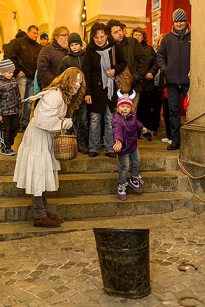 Nikolausbescherung 5.12.2014, Advent und Weihnachten in Český Krumlov