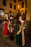 Jesuleins Postamt Zum Goldenen Engel und Ankunft der Weißen Frau 7.12.2014, Advent und Weihnachten in Český Krumlov, Foto: Lubor Mrázek