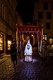 Jesuleins Postamt Zum Goldenen Engel und Ankunft der Weißen Frau 7.12.2014, Advent und Weihnachten in Český Krumlov, Foto: Lubor Mrázek