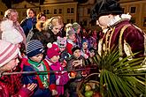 Ježíškův Poštovní úřad U Zlatého anděla a příjezd Bílé paní 7.12.2014, Advent a Vánoce v Českém Krumlově, foto: Lubor Mrázek