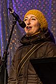 Wir Bringen Ihnen Lieder - Musikgeschenke verteilen die Krumauer Musikanten, die traditionell gemeinsam mit Bürgern aller Nationen Stille Nacht singen 21.12.2014, Advent und Weihnachten in Český Krumlov, Foto: Lubor Mrázek