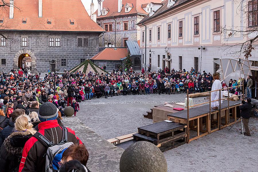 Live Nativity Scene, 23.12.2014, Advent and Christmas in Český Krumlov