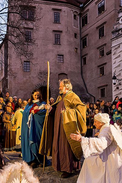 Lebende Krippe, 23.12.2014, Advent und Weihnachten in Český Krumlov