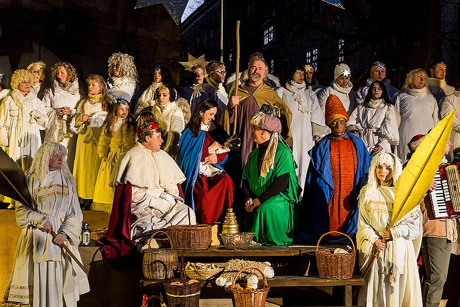 Lebende Krippe, 23.12.2014, Advent und Weihnachten in Český Krumlov