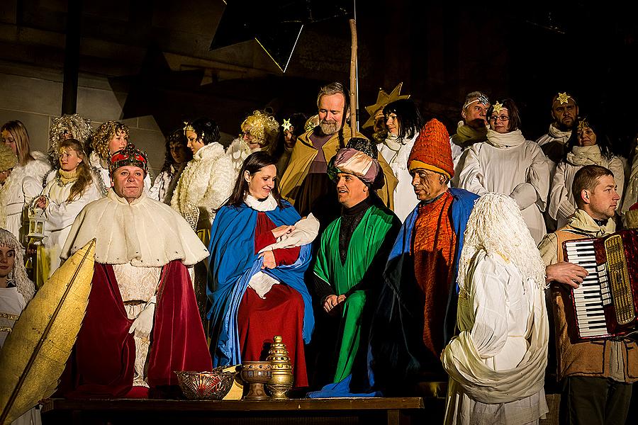 Lebende Krippe, 23.12.2014, Advent und Weihnachten in Český Krumlov