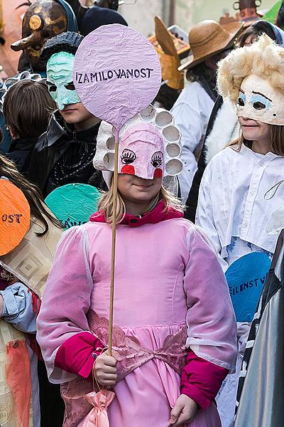 Carnival parade in Český Krumlov, 17th February 2015