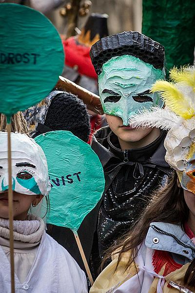 Carnival parade in Český Krumlov, 17th February 2015