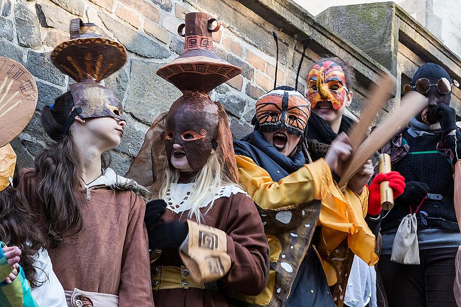 Carnival parade in Český Krumlov, 17th February 2015