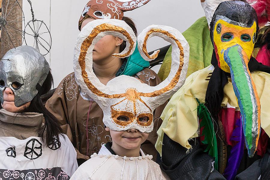 Carnival parade in Český Krumlov, 17th February 2015