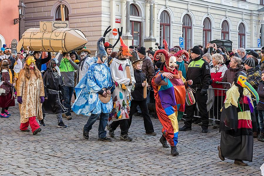 Masopustní průvod v Českém Krumlově, 17. února 2015