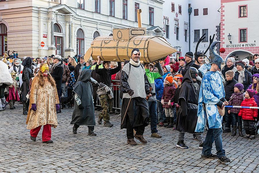 Masopustní průvod v Českém Krumlově, 17. února 2015