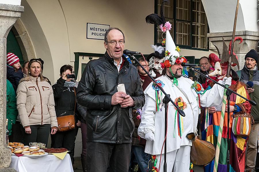 Masopustní průvod v Českém Krumlově, 17. února 2015