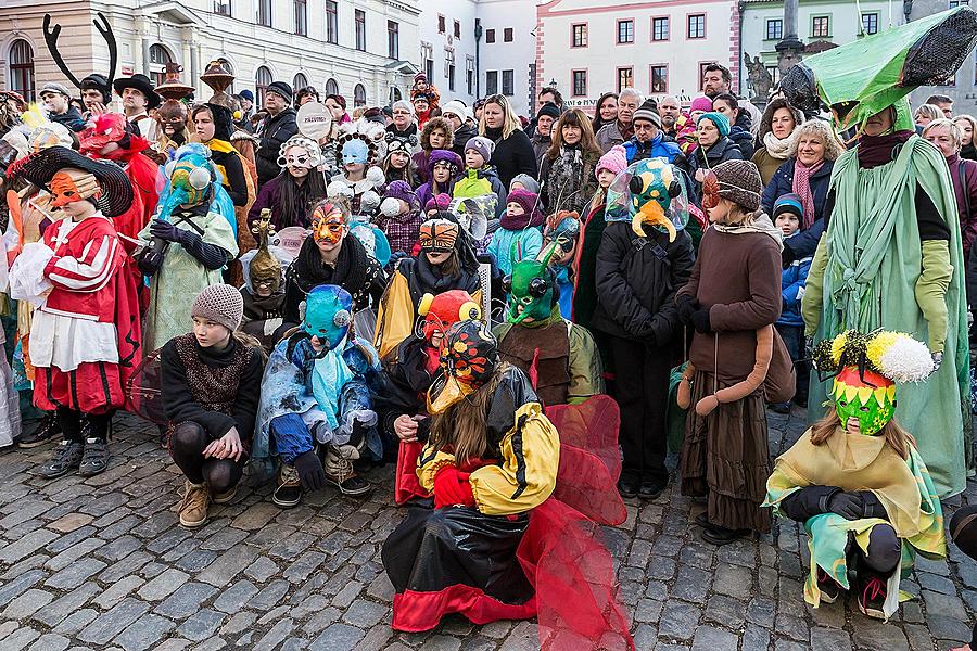 Carnival parade in Český Krumlov, 17th February 2015