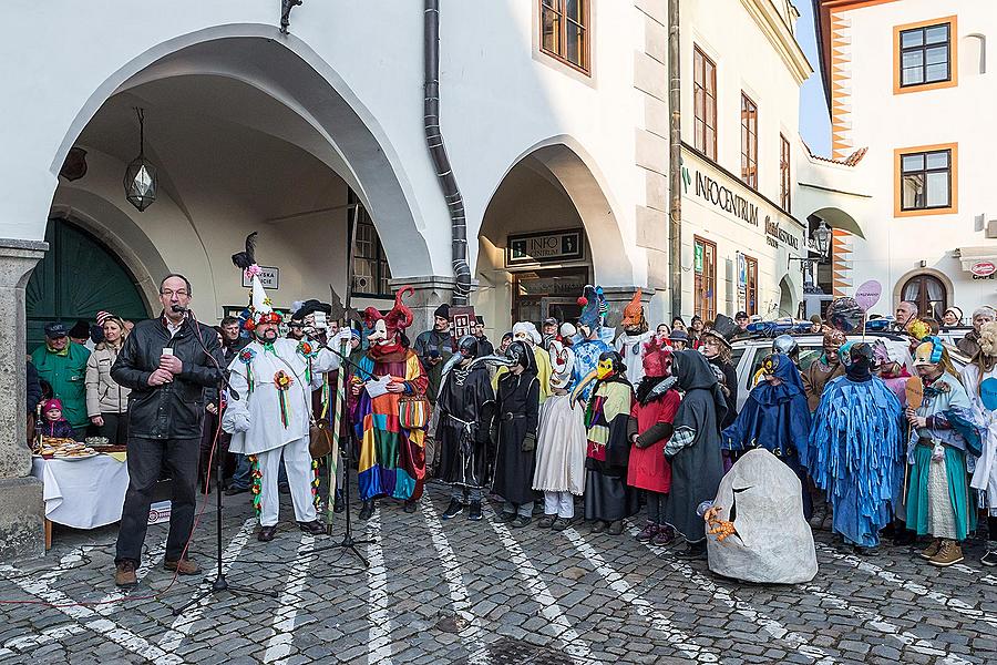 Masopustní průvod v Českém Krumlově, 17. února 2015