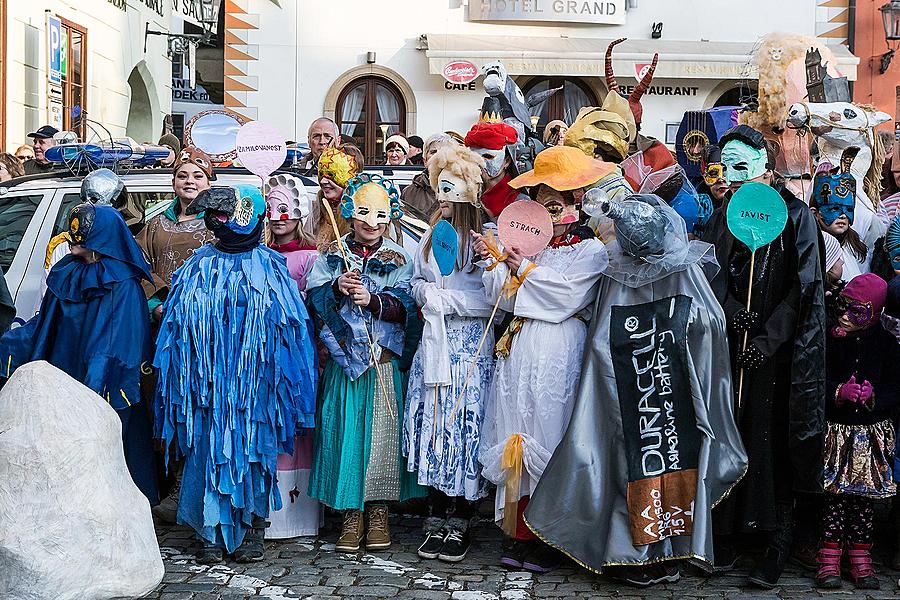 Masopustní průvod v Českém Krumlově, 17. února 2015